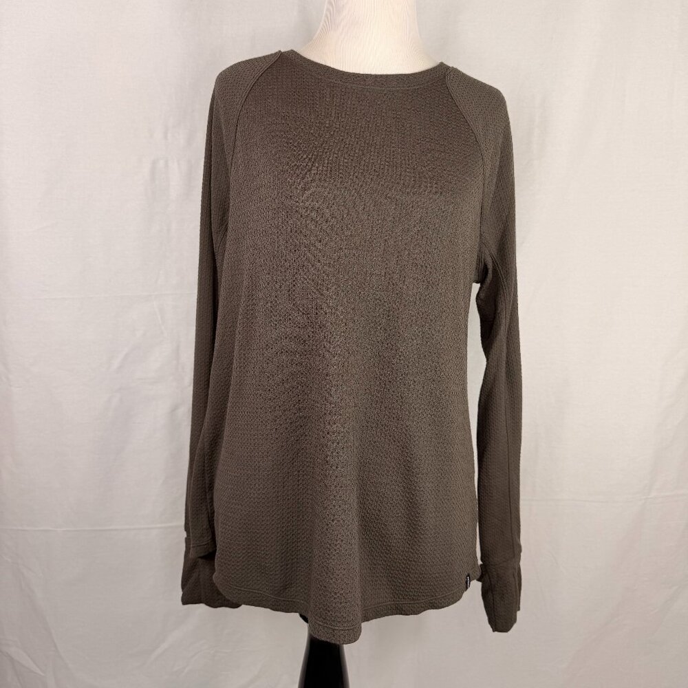 Prana Women's Waffle Long Sleeve Top | Dark Green | Medium
